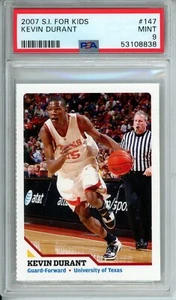 KEVIN DURANT 2007 S.I. SI for Kids #147 PSA 9 Rookie RC POP 13 4 Higher Texas UT - Picture 1 of 2
