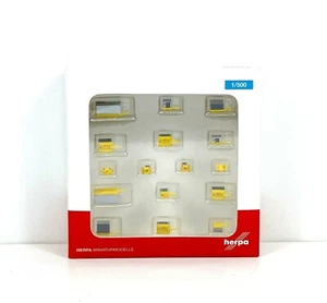 Herpa Wings Scenix Airport : container trailers new 1:500 (520638) - Picture 1 of 2