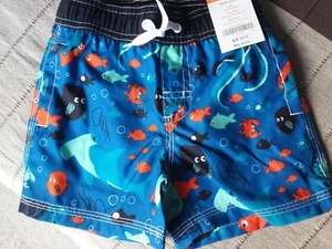 gymboree toddler boy sea life board shorts/marine blue/18-24m/new - Picture 1 of 2