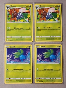 2x Gloom 002/159 & 2x Oddish 001/159 Pokemon card Crown Zenith NM - Picture 1 of 1