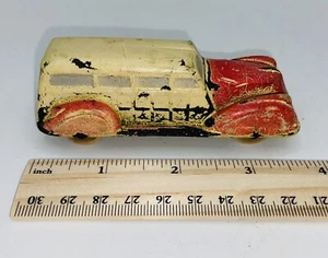  Sun Rubber Co. Woodie Wagon Red Cream Color 530 4"  1930's vintage  - Picture 1 of 9