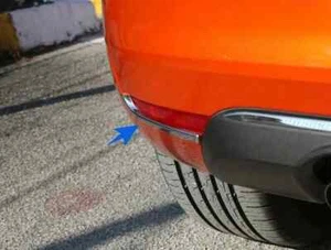 Fit For Renault CLIO V 5 HB 2019 Up Chrome Exhaust Deflector Frame 2pcs S.Steel - Imagen 1 de 5