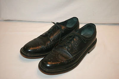 ZAPATOS DE VESTIR OXFORDS IMPERIAL BROGUE PUNTA ALA CUERO NEGRO DE COLECCIÓN SEARS 10D USADOS EN EXCELENTE ESTADO Foto 1 de 4