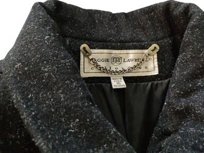 Maggie Lawrence Collection Coat Jacket Wool Blend Lined Black Womens Sixteen - Image 1 of 4