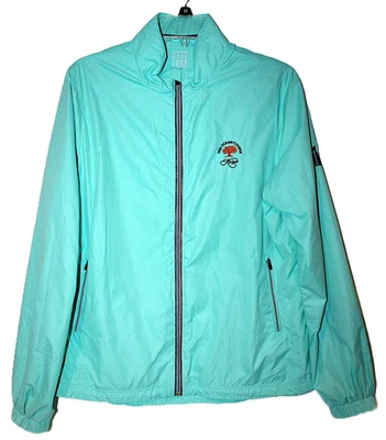 Chaqueta cortavientos de golf The Ocean Course Kiawah cremallera completa para mujer L verde azulado como nueva A&M Foto 1 de 4