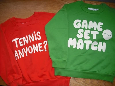 Mädchen Mini Rodini Sweatshirt Rundhals SET Tennis Jedermann?/Spielset Match 6-7 Jahre - Bild 1 von 4