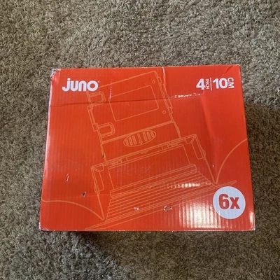 Juno 4" 900 流明 可切换 LED 无罐嵌入式筒灯 哑光 白色 (6 件装) — 第 1/4 张图片