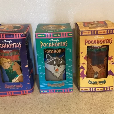 Juego de 3 vasos coleccionables Disney Pocahontas Colores del Viento Foto 1 de 4