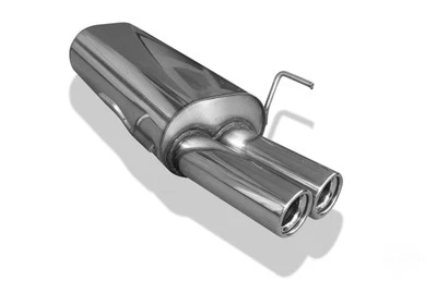 FOX Sportauspuff Peugeot 306 Limousine, Bj. 1993-2002, Endrohr 2x76mm rund - Bild 1 von 4