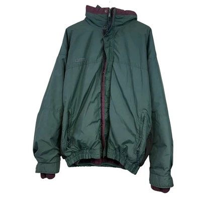 Columbia Bugaboo Vintage Coat Jacket Green Purple XXL Tall Zip Up 80s 90s - Image 1 of 4