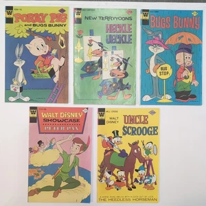 Whitman Comics Lot Walt Disney Peter Pan Uncle Scrooge Porky Pig Bugs Bunny 1976 - Picture 1 of 17