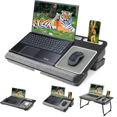 Lap Desk with Cushion - Fit up to 17” Laptop Desk for Bed Couch, Adjustable C... - Image 1 of 4