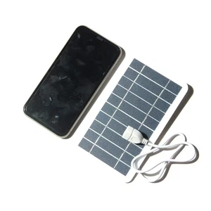 Banco de energía de panel solar USB para camping al aire libre senderismo cargador de teléfono 5V portátil - Imagen 1 de 6