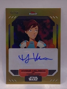 MYRNA VELASCO 2023 TOPPS FINEST STAR WARS AUTOGRAPH REFRACTOR AUTO GOLD #/50 SSP - Picture 1 of 3