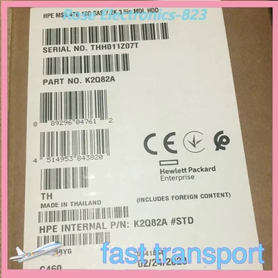 New HP MSA 12G 4TB  SAS 7.2K 3.5IN MIDLINE HARD DRIVE K2Q82A 801557-001 - Image 1 of 3