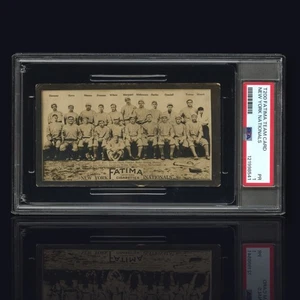1913 T200 FATIMA TEAM CARD JIM THORPE CHRISTY MATHEWSON NEW YORK NATIONALS PSA 1 - Picture 1 of 8