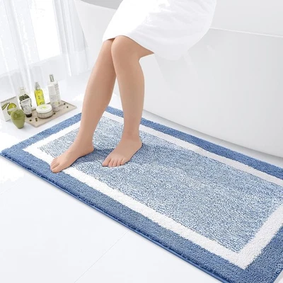 Elegante rutschfeste Badematte 60x120 cm - Weich & Saugfähig für Badezimmer - Bild 1 von 4