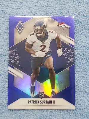 PATRICK SURTAIN II 2021 PANINI PHOENIX BLUE PRIZM ROOKIE RC #D /35 - Image 1 of 2
