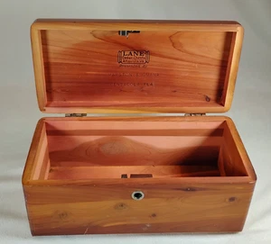 Vintage 60s Lane Cedar Chest Mini Wood Hinged Lid Storage Jewelry Box Pensacola - Picture 1 of 13