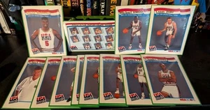 1991-1992 NBA Hoops USA Olympic Basketball Dream Team 12 Card Set Jordan Bird - Bild 1 von 10