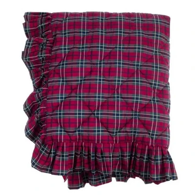 Trapunta con gala disegno tartan 100% cotone - Immagine 1 di 2