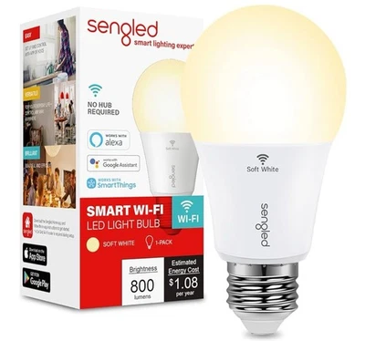 Pack of 4pcs Sengled Alexa Light Bulb, WiFi Light Bulbs - Image 1 of 4