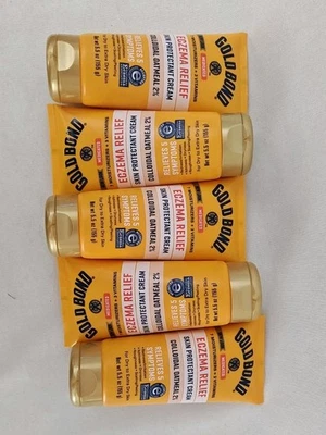 Creme protetor de pele medicado Gold Bond Eczema Relief 5 x 5,5 oz. Exp. 10/24 - Imagem 1 de 4