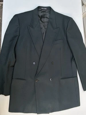 Blazer Abrigo Deportivo Mani Giorgio Armani Pura Lana Virgen Para Hombre 42 Doble Pecho Foto 1 de 4