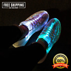 Led Fiber Optic Shoes Kids Adults Usb Recharge Glowing Sneakers Light Up Shoes