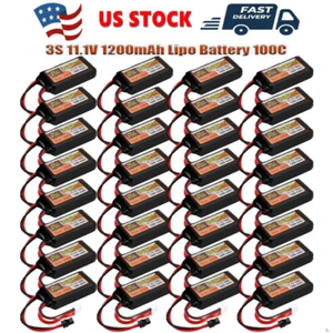 3S 1200mAh 11.1V Lipo Battery SM Connector for RC Car Boat Airplane Helicopter - Picture 1 of 71