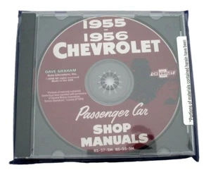 55 56 Chevy Passenger Car CD Shop Manuals 1955 1956 Chevrolet New - Bild 1 von 3