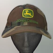 John Deere Camo Trucker   Peak Cap Hat Adjustable OSFA 