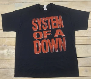 New SYSTEM OF A DOWN SOAD 2013 European Concert Tour Black T-Shirt Fits XL - Picture 1 of 5