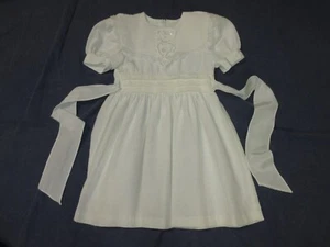 Vintage Girls JESSICA MCCLINTOCK GUNNE SAX Dress - Sz 6 - Off White BEADING/LACE - Picture 1 of 6