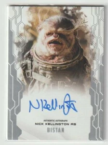 STAR WARS MASTERWORK AUTOGRAPH AUTO CARD MAA-NK NICK KELLINGTON SIGNED BISTAN - Picture 1 of 1