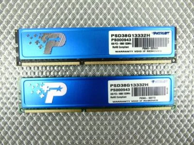 16GB (2 x 8GB) PC3-10600 1333MHz DDR3 Memory - Patriot PSD38G13332H - Image 1 of 4