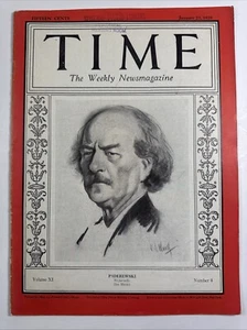 Time Magazine January 23, 1928 Ignacy Jan Paderewski of Poland - Imagen 1 de 4