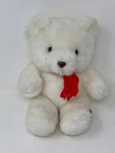Vintage Calderon Plush Stuffed White Teddy Bear 1991 12" - Picture 1 of 4