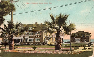VINTAGE LONG BEACH CA POSTKARTE MYERS RESIDENCE 1912 081723 SFP - Bild 1 von 2