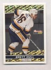 Brett Hull 1993-94 93 O-Pee-Chee Premier OPC Black Gold Insert Hockey Card
