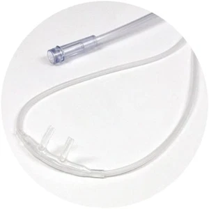 5Pk 4Ft Soft Adult Oxygen Nasal Cannula W/Kink-Free Supply Tubing (RES1104S), Cl - Picture 1 of 1