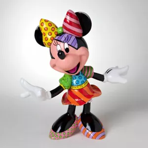 ROMERO BRITTO DISNEY MINNIE MOUSE FIGURINE -- 7.8 IN TALL --NEW -- - Picture 1 of 5