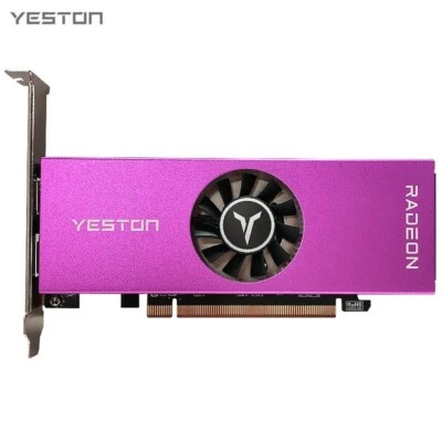 Yeston AMD Radeon RX 6400 4GB GDDR6 Low Profile PCIE 4.0 64 Bit Graphics Card - Image 1 of 4