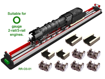 NEW! O GAUGE (2-RAIL & 3-RAIL) ROLLING ROAD W/ WHEEL CLEANING FUNC. (RR-O3-01) - Image 1 of 3