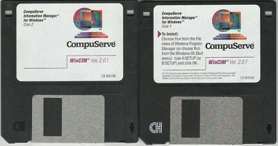 CompuServe Information Manager Ver 2.0.1 for Win by CompuServe ~ 3.5" disks 1995 - Image 1 of 2