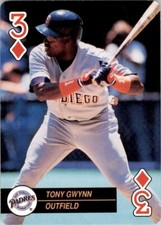 1992 U.S. Playing Card Co. Baseball Aces 3 Diamond Tony Gwynn San Diego Padres