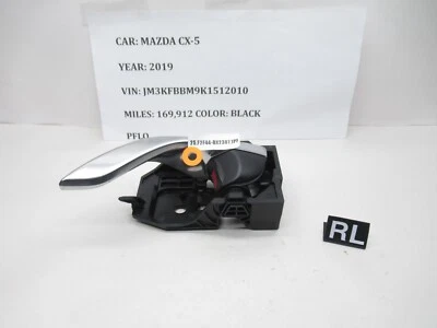 2017-2021 Mazda CX-5 Rear Left Side Interior Inside Door Handle T8315KD53 OEM - Image 1 of 4