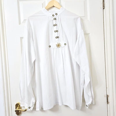 SKANDAL Munchner Trachten Medieval Shirt Pirate Costume Fancy Viking Top L - Image 1 of 4