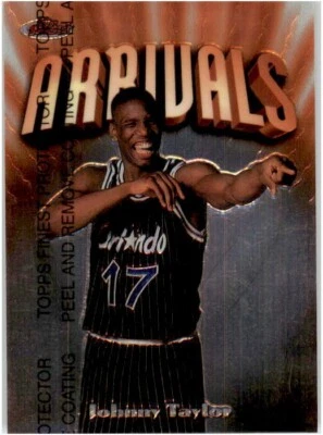 Johnny Taylor 1997-98 Finest #196 Refractors Orlando Magic MINT - Image 1 of 2