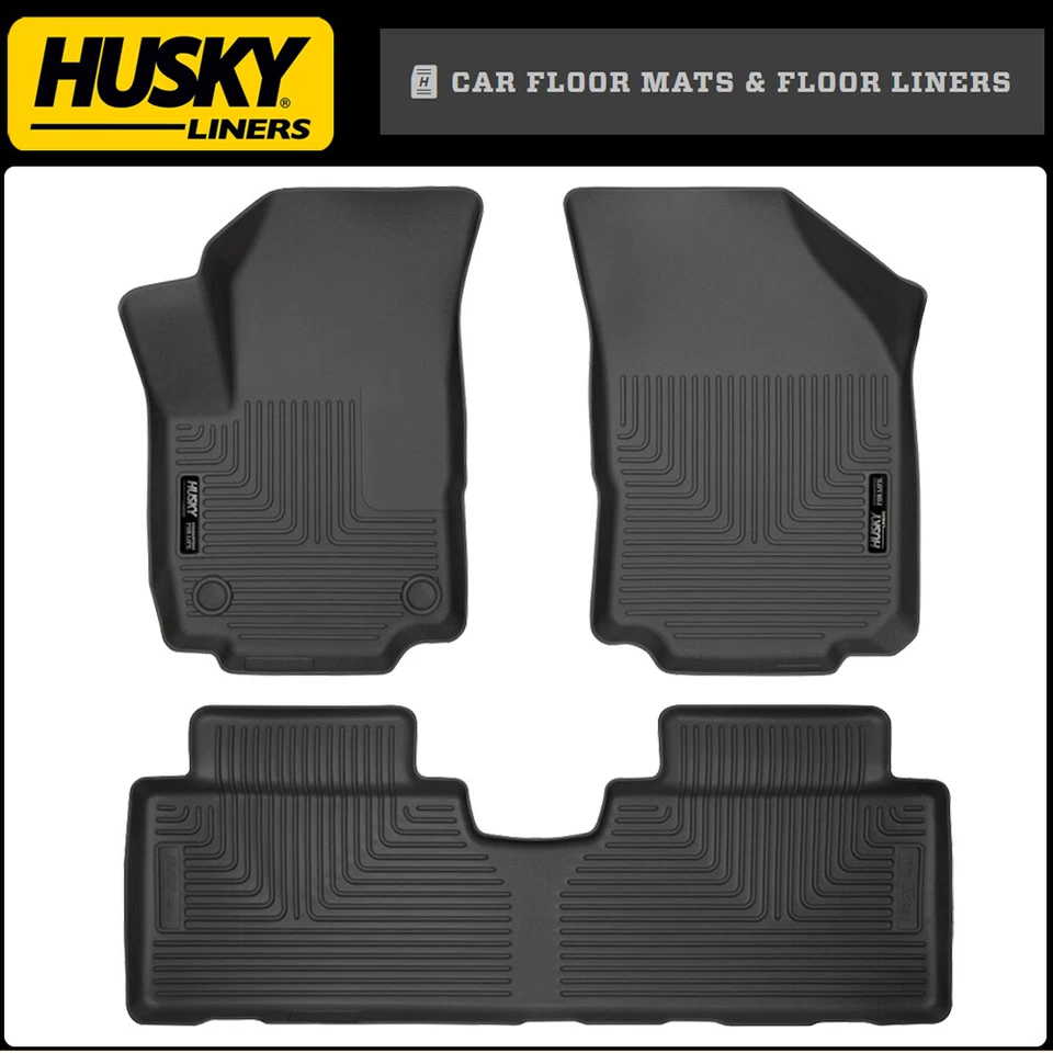 Alfombrillas Husky Liners WeatherBeater negras para GMC Terrain 2018-2023 Foto 1 de 4